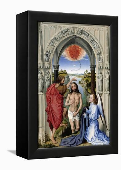 The Baptism of Christ (The Altar of St. John, Middle Pane), Ca 1455-Rogier van der Weyden-Framed Premier Image Canvas