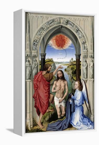 The Baptism of Christ (The Altar of St. John, Middle Pane), Ca 1455-Rogier van der Weyden-Framed Premier Image Canvas