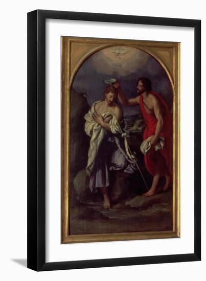 The Baptism of Christ-Alessandro Allori-Framed Giclee Print