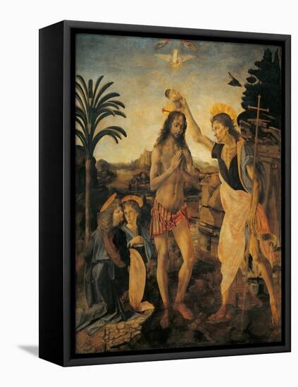 The Baptism of Christ-Andrea Verrocchio-Framed Premier Image Canvas