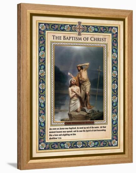 The Baptism of Christ-Carl Bloch-Framed Premier Image Canvas