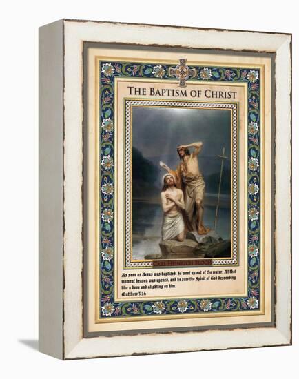 The Baptism of Christ-Carl Bloch-Framed Premier Image Canvas