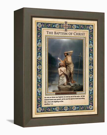 The Baptism of Christ-Carl Bloch-Framed Premier Image Canvas