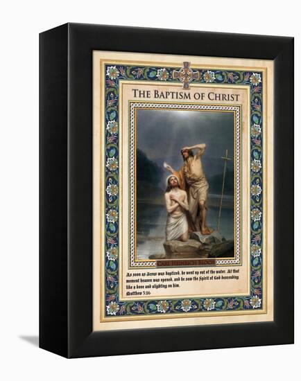 The Baptism of Christ-Carl Bloch-Framed Premier Image Canvas