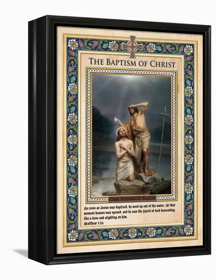 The Baptism of Christ-Carl Bloch-Framed Premier Image Canvas