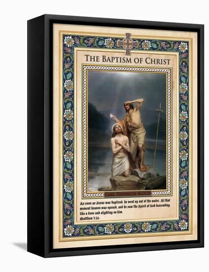 The Baptism of Christ-Carl Bloch-Framed Premier Image Canvas