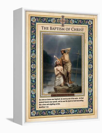 The Baptism of Christ-Carl Bloch-Framed Premier Image Canvas