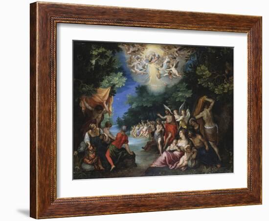 The Baptism of Christ-Johann Rottenhammer-Framed Giclee Print