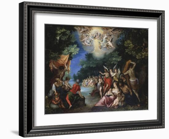 The Baptism of Christ-Johann Rottenhammer-Framed Giclee Print