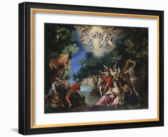 The Baptism of Christ-Johann Rottenhammer-Framed Giclee Print