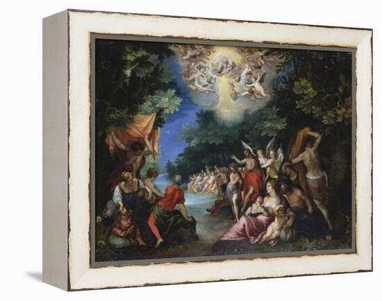 The Baptism of Christ-Johann Rottenhammer-Framed Premier Image Canvas