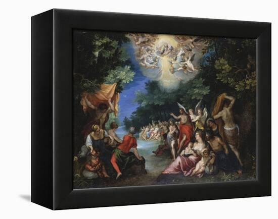 The Baptism of Christ-Johann Rottenhammer-Framed Premier Image Canvas