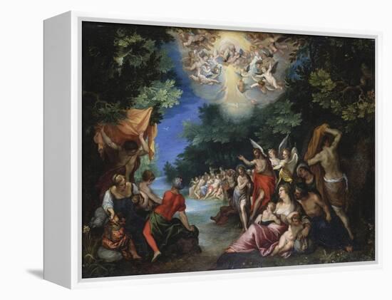 The Baptism of Christ-Johann Rottenhammer-Framed Premier Image Canvas