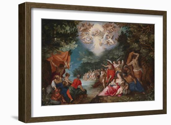 The Baptism of Christ-Jan Brueghel the Elder-Framed Giclee Print