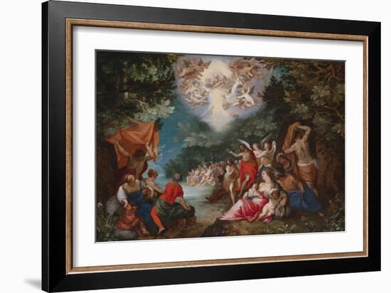 The Baptism of Christ-Jan Brueghel the Elder-Framed Giclee Print