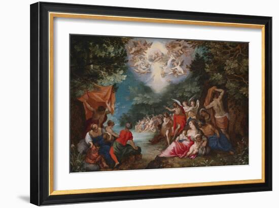 The Baptism of Christ-Jan Brueghel the Elder-Framed Giclee Print