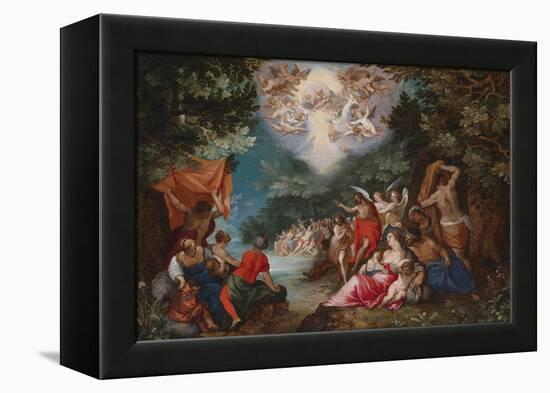 The Baptism of Christ-Jan Brueghel the Elder-Framed Premier Image Canvas