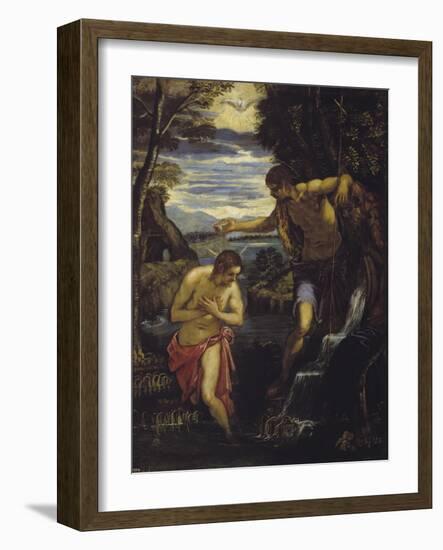 The Baptism of Christ-Domenico Tintoretto-Framed Giclee Print