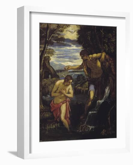 The Baptism of Christ-Domenico Tintoretto-Framed Giclee Print