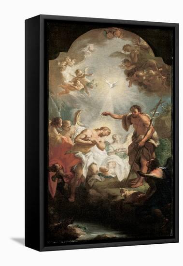 The Baptism of Christ-Michel Angelo Unterberger-Framed Premier Image Canvas