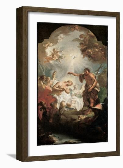 The Baptism of Christ-Michel Angelo Unterberger-Framed Giclee Print