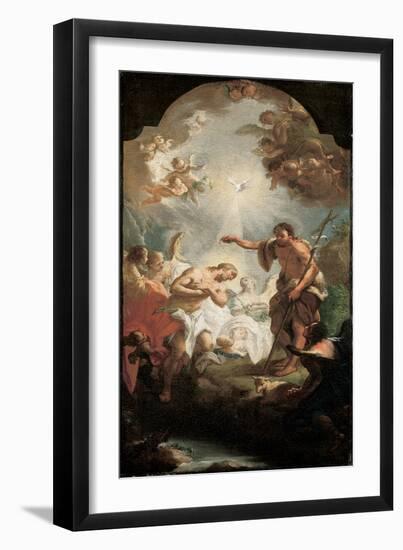 The Baptism of Christ-Michel Angelo Unterberger-Framed Giclee Print