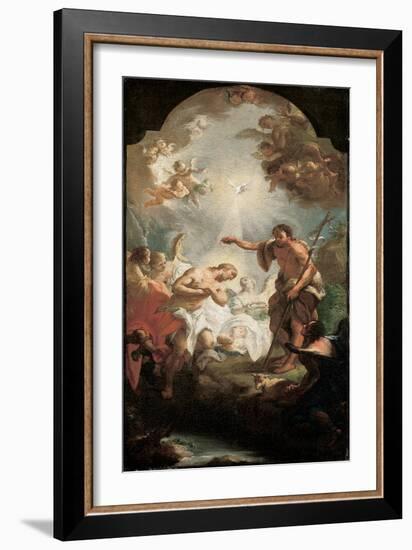 The Baptism of Christ-Michel Angelo Unterberger-Framed Giclee Print