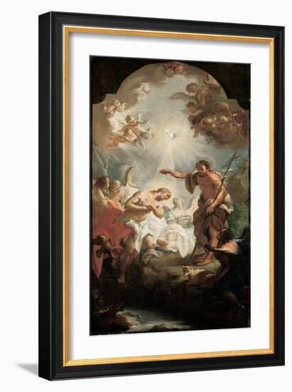 The Baptism of Christ-Michel Angelo Unterberger-Framed Giclee Print