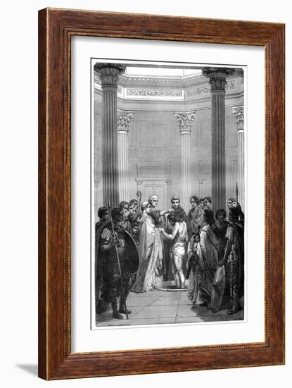 The Baptism of Clovis, 496 (1882-188)-Charaire et fils-Framed Giclee Print