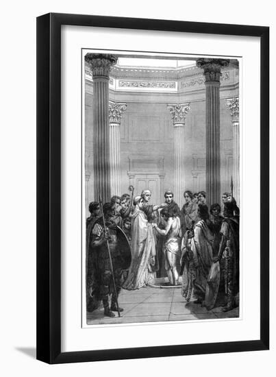 The Baptism of Clovis, 496 (1882-188)-Charaire et fils-Framed Giclee Print