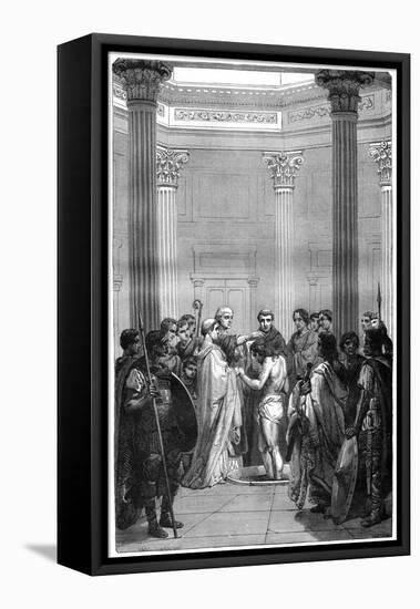 The Baptism of Clovis, 496 (1882-188)-Charaire et fils-Framed Premier Image Canvas