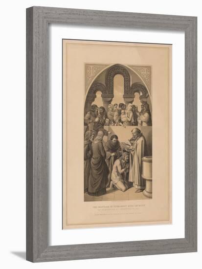 'The Baptism of Ethelbert King of Kent', 597 (1878)-Robert Anderson-Framed Giclee Print