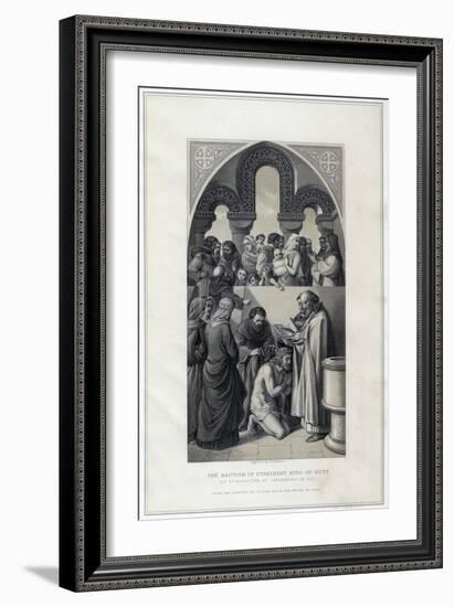 The Baptism of Ethelbert King of Kent, by St Augustine, Canterbury in 597-R Anderson-Framed Giclee Print