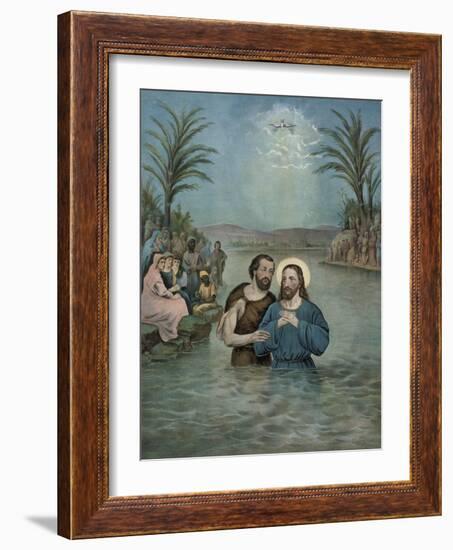 The Baptism of Jesus Christ-Currier & Ives-Framed Giclee Print