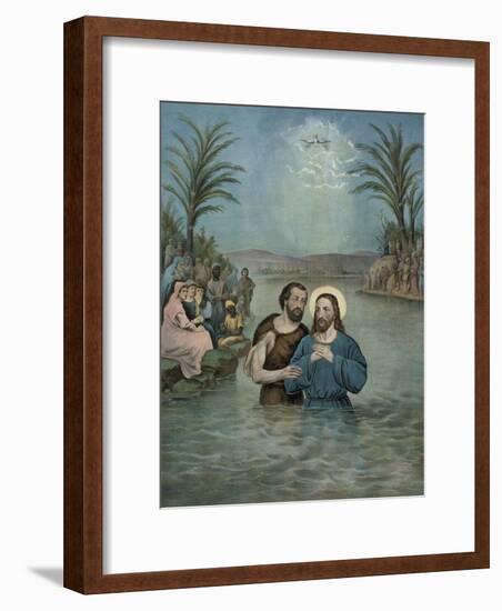 The Baptism of Jesus Christ-Currier & Ives-Framed Giclee Print