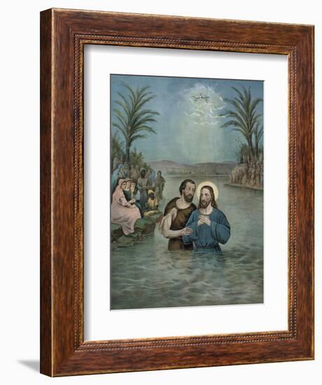 The Baptism of Jesus Christ-Currier & Ives-Framed Giclee Print