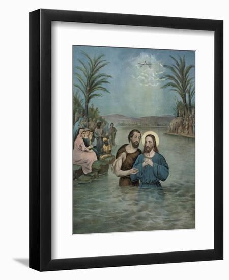 The Baptism of Jesus Christ-Currier & Ives-Framed Giclee Print