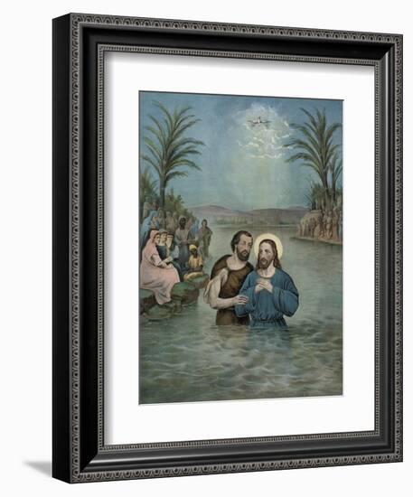 The Baptism of Jesus Christ-Currier & Ives-Framed Giclee Print