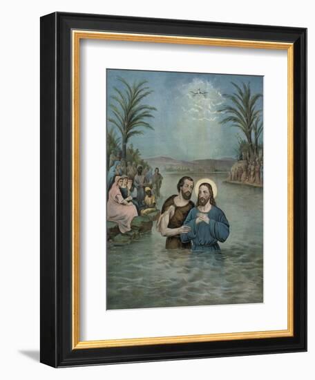 The Baptism of Jesus Christ-Currier & Ives-Framed Giclee Print