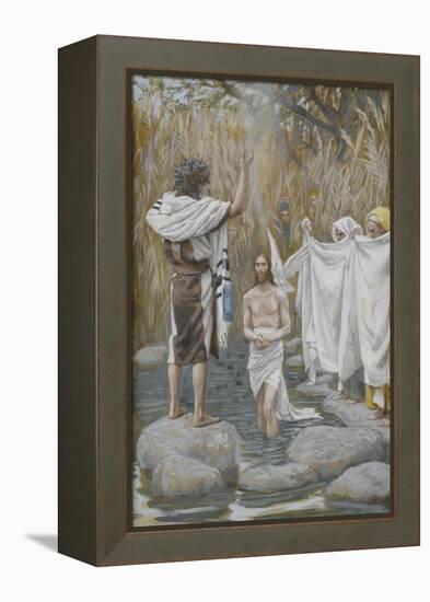 The Baptism of Jesus from 'The Life of Our Lord Jesus Christ'-James Jacques Joseph Tissot-Framed Premier Image Canvas