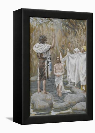 The Baptism of Jesus from 'The Life of Our Lord Jesus Christ'-James Jacques Joseph Tissot-Framed Premier Image Canvas