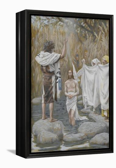 The Baptism of Jesus from 'The Life of Our Lord Jesus Christ'-James Jacques Joseph Tissot-Framed Premier Image Canvas