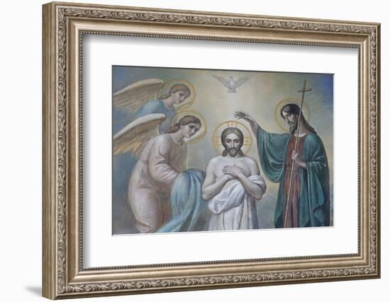 The Baptism of Jesus, Russian Orthodox Church, St. Petersburg, Russia, Europe-Godong-Framed Photographic Print