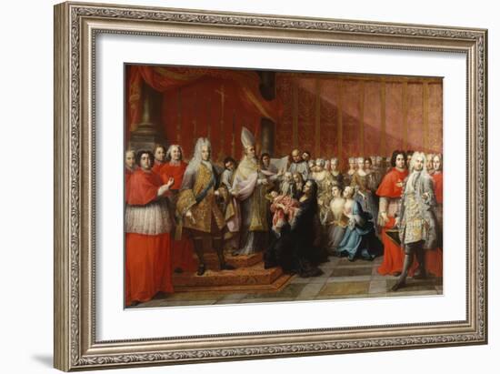 The Baptism of Prince Charles Edward Stewart (1720-88), 1722-35-Pier Leone Ghezzi-Framed Giclee Print