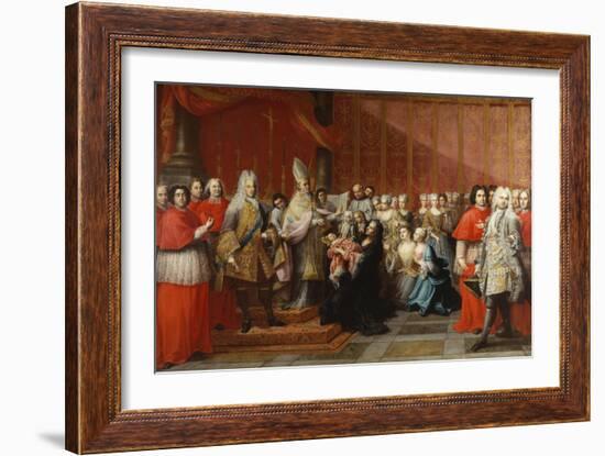 The Baptism of Prince Charles Edward Stewart (1720-88), 1722-35-Pier Leone Ghezzi-Framed Giclee Print