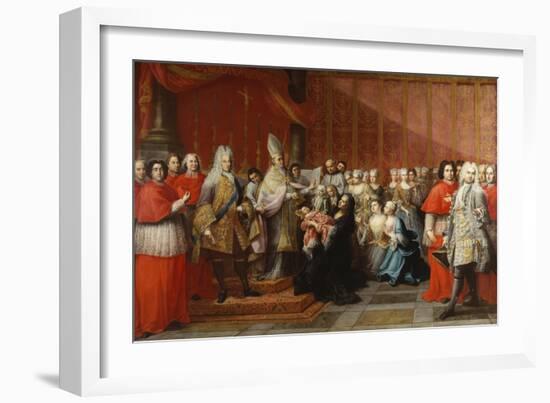 The Baptism of Prince Charles Edward Stewart (1720-88), 1722-35-Pier Leone Ghezzi-Framed Giclee Print