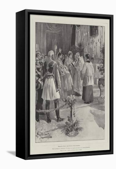 The Baptism of Princess Yolanda of Italy on 15 June at the Quirinal-G.S. Amato-Framed Premier Image Canvas