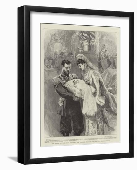 The Baptism of the Czar's Daughter, the Administration of the Sacrament to the Infant-William Small-Framed Giclee Print