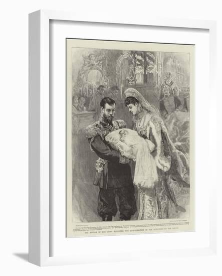 The Baptism of the Czar's Daughter, the Administration of the Sacrament to the Infant-William Small-Framed Giclee Print