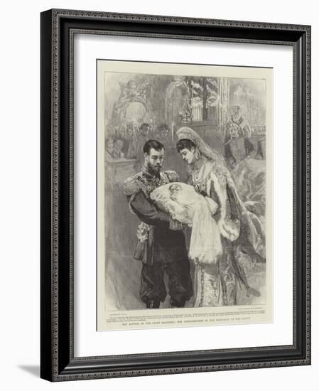 The Baptism of the Czar's Daughter, the Administration of the Sacrament to the Infant-William Small-Framed Giclee Print